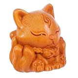 sculpture bois originale Ornement artistique: utilisez-le comme une pièce décorative ou un ornement de table pour améliorer l'ambiance artistique de votre maison ou bureau, sculptant des figurines de renard, des statues pour la décoration intérieure