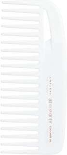Cricket Ultra Smooth Coconut Conditioning Comb – Infused with Coconut Oil & Keratin for Frizz-Free Shine and Hydration, Ideal for Mid-Length, Thick, and Textured Hair