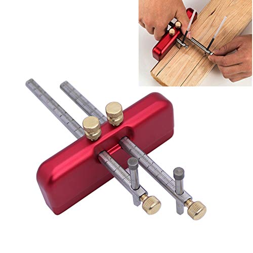 Adjustable Marking Gauge Wood Scribing Mortise Gauge Diy Woodworking Aluminum Alloy Scribe Tool #TOP4