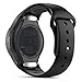 Gear S2 Watch Band, MoKo Soft Silicone Replacement Sport Band for Samsung Gear S2 Smart Watch, NOT FIT S2 Classic (SM-R732 & SM-R735), NOT FIT Gear Fit2 Watch, BLACK