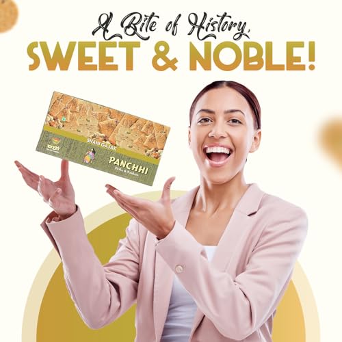 Image of PANCHI KA PETHA AUR DALMUT Shahi Sugar Gajak 500G - Homemade Traditional Agra Gazak (Since 1926),Gajak Made With Sesame Seeds,Sugar & Dry Fruits |Crispy Tilkut Chikki,500 Gram