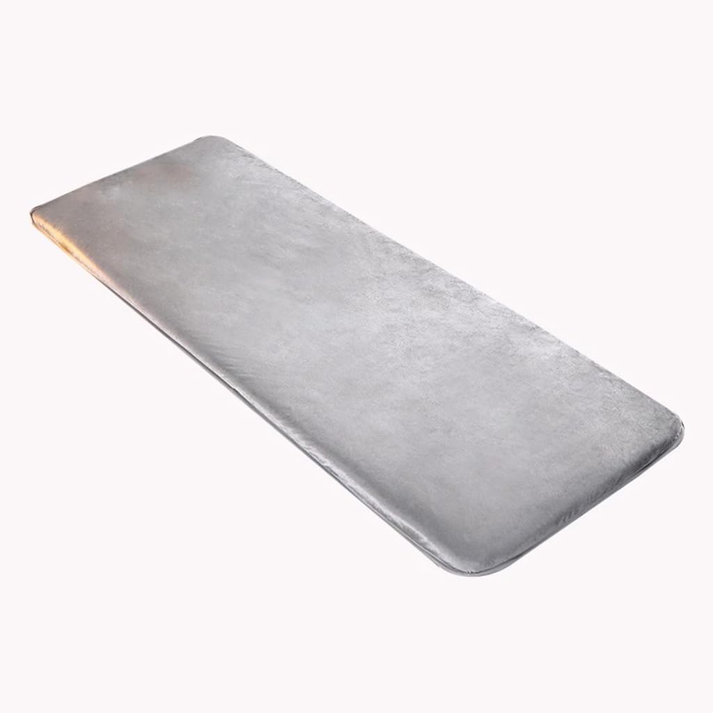 Grey t,60x180*5cm,5cm Spessore Ad Alta Densità di Memoria Schiuma Massaggio Letto Materasso Topper Senza Foro Facciale, Corner Straps & Anti-Slip Bottom