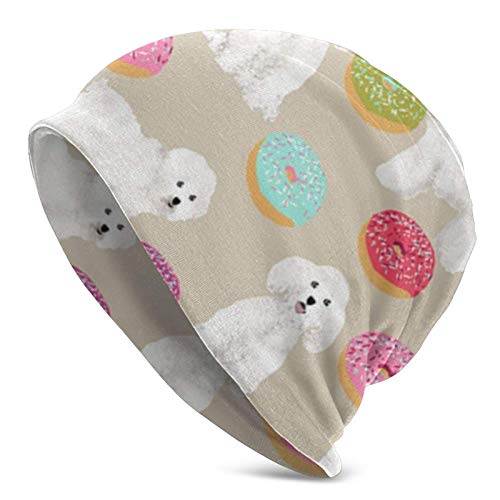 KLR6SYUI-T Bichon Frise Tela Vela Beanie Skull Hat Slouch Baggy Hat para Mujer Hombre