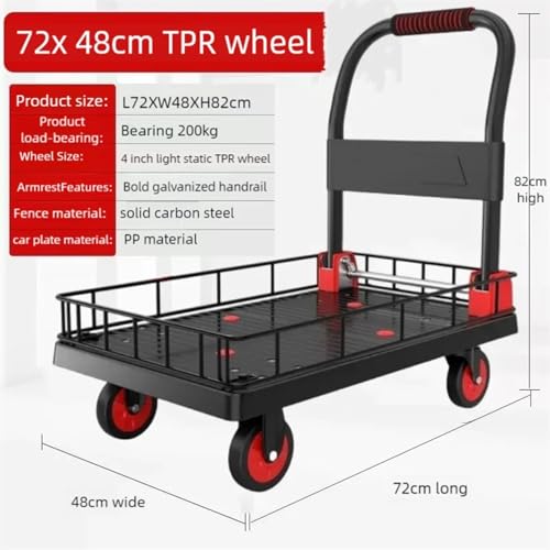 Diable pliable ultra compact doté d'une forte capacité de traction