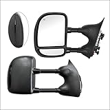 Perfit Zone Towing Mirrors Replacement Fit for 1999-2007 F-250 F-350 F-450 F-550 SUPER DUTY, POWER H