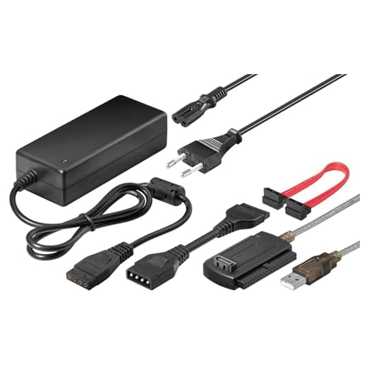 Goobay 50847 adapter för anslutning av IDE, EIDE och SATA 3,5 tum och 2,5-tums hårddiskar till USB 2.0-anslutning av en dator