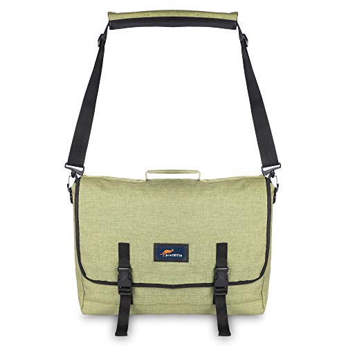 Protecta Diligent Laptop Messenger Shoulder Bag - Designed for Laptops & Tablets Up to 29.46cm (11.6 Inches) - Green