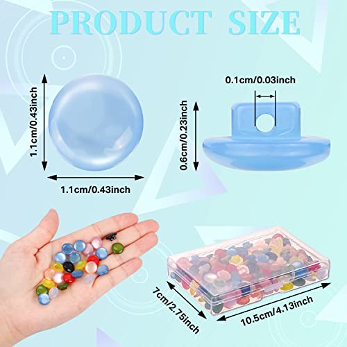 Benbo 160 Pieces Mushroom Shape Sewing Buttons Colorful Resin Pearl Buttons With Shank Single Hole Translucent Shirt Buttons Fasteners With Box For Crafting Sewing Scarpbooking, 8 Colors #TOP1