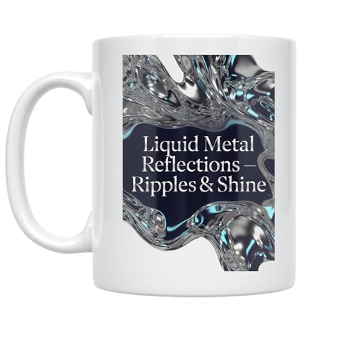 Art Enthusiast Coffee Mug 11 oz Liquid Metal Reflections
