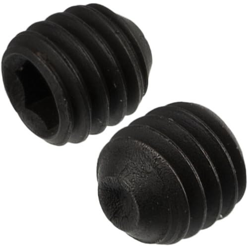 AERZETIX - C76054 - Set di 10 Vite di bloccaggio serraggio senza testa M3X3 mm - con estremità concava ciotola 6 lati cavi - in acciaio - colore nero