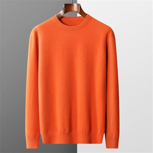 Pure Wool Sweater Mens First Line Garment Seamless Pullover Basis Loose Casual Cashmere Knitting Comfortable2