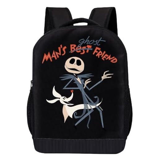 Disney Nightmare Before Christmas Mochila para la escuela | Mochila de viaje para niños, mochila escolar Jack Skellington, Amigo fantasma del hombre, Mochilas Daypack