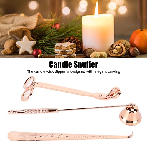 Gsycle 3Pcs Candle Wick Trimmer, Candle Snuffer Candle Kit Candle Accessories Candle Care Kit Candle Trimmer for Candle Lover(01)