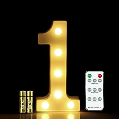 Luz LED 3D con letras y números Cover
