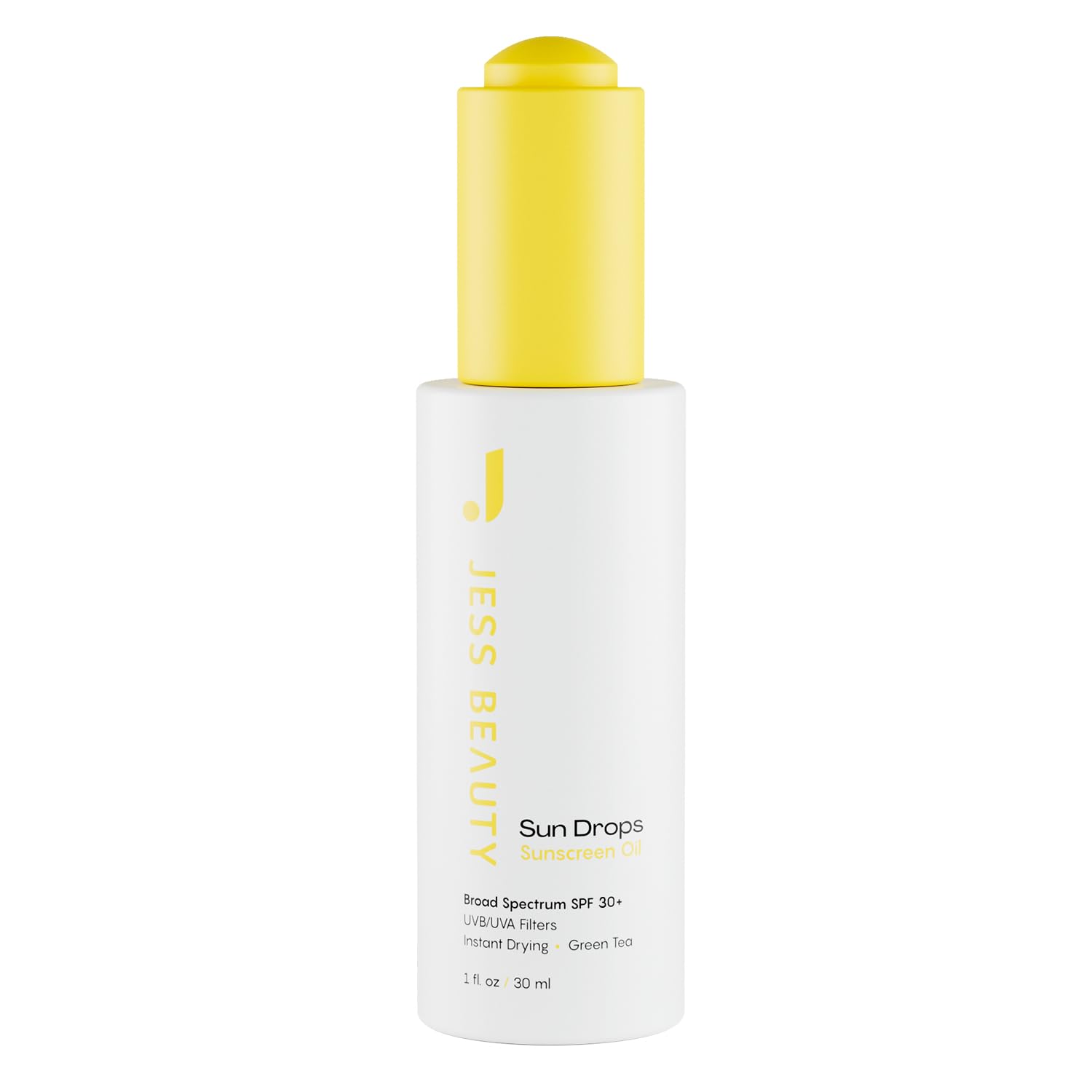 JESS BEAUTYFace Sunscreen Sun Drops SPF 30 Skin Care Oil with Camellia Sinensis & Squalane | Skincare Fast Drying 1 fl. oz