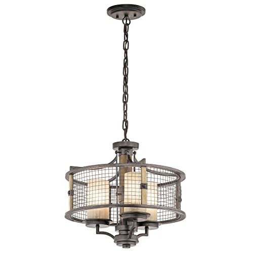 Flash Deals - 40% OFF Kichler 43581AVI Three Light Chandelier/Semi Flush Mount