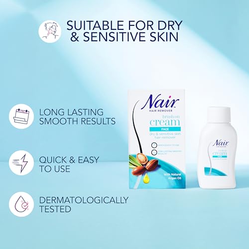 Nair Nourish Facial Hair Removal Cream with Argan Oil - 50ml - Image 2