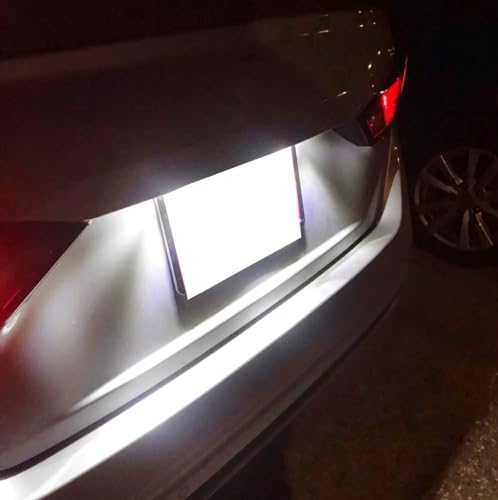 Ijdmtoy 75-078-WHITE Oem-Fit 3W Full Led License Plate Light Kit Compatible With 2019/2020-Up Nissan Altima Sentra Versa Rogue, Powered thumb #7