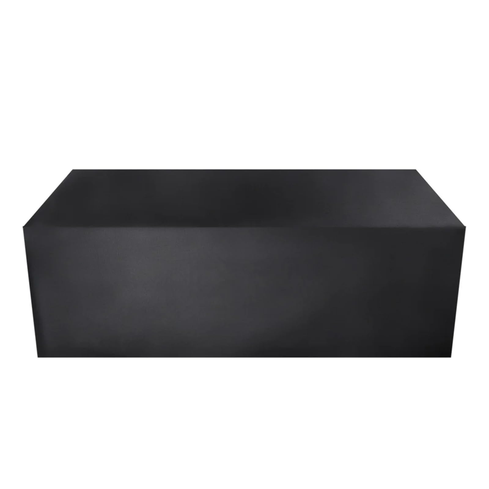 Housse de table de jardin imperméable noire protection extérieure 68x68x72cm