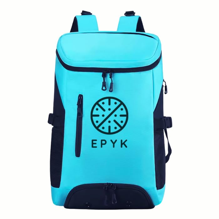 Mochila 45 L de alta resistencia EPYK Minerva celeste con tela Oxford impermeable y confortable