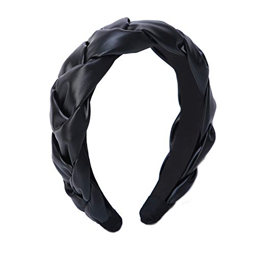 Faux Leather Hairband Braid Headband Knotted Headbands for Women and Girls Diademas para Mujer Accesorios para El Cabello