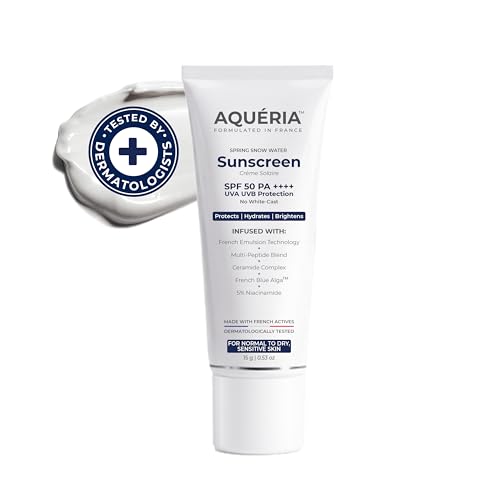 Brightening & Moisturizing Multi-Active French Sunscreen SPF 50 PA++++ | In-Vivo/In-Vitro Tested | 5% Niacinamide, 5 Ceramides & Vitamin E | Modern UV Filters | Broad Spectrum UVA/UVB & Blue Light Protection | Lightweight, No White Cast, Sweat Resistant | Suitable for Daily Use | For Normal, Dry & Sensitive Skin | 15g