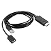 NATEFEMIN 1080P HDMI USB Audio Cable for Monitor Adaptor Computer TV Projector Digital Line Accessory