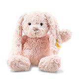 Steiff Tilda Hase - 30 cm - Plüschhase mit Schlappohren - Kuscheltier für Kinder - Soft Cuddly Friends - beweglich & waschbar - rosa (080623)
