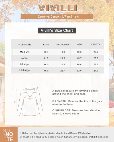 Vivilli Office Tops For Women Work Cotton Business Casual Collared Shirts For Women Striped Long Sleeve Polo Shirts Dressy Knit V Neck Tunic Tops Fall Professional Clothes Trendy Tops Red Pink L thumb #5