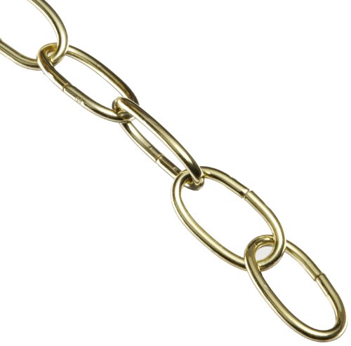 Campbell 0722000 Decorator Chain on Reel, Brass Glo, #10 Trade, 0.135