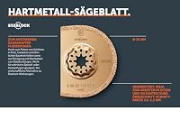 FEIN Hartmetall Sägeblatt Ø 75 mm, Ve. 1 St., Aufnahme Starlock, segmentiert, Schnittbreite ca. 2,2 mm., zum Austrennen schadhafter Fliesenfugen.Auch zum Fräsen von Schlitzen in Baumaterialien – Ansicht 6