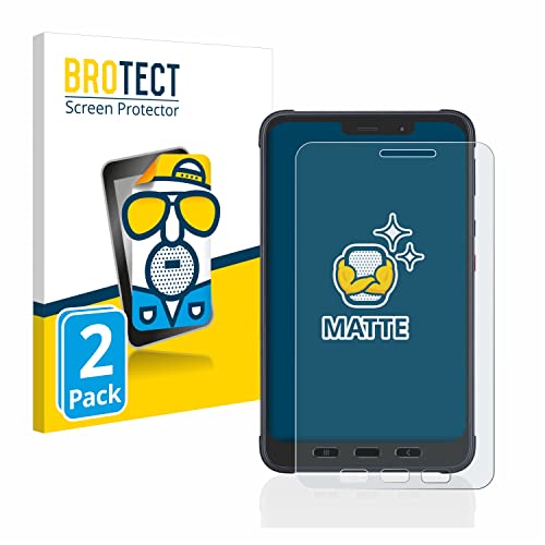BROTECT Protector Pantalla Anti-Reflejos para Samsung Galaxy Tab Active 3 Enterprise Edition LTE (2 Unidades) Película Mate Anti-Huellas