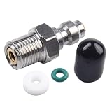 8mm für schnellkupplung mit Rückschlagventil aus Edelstahl für, M10/1/8 NPT/1/8 BSPP Gewinde, und Druckfest für Hochdruckpumpen(1/8NPT)