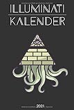  Illuminati Kalender 2021: A5 Kalender für Fans von Verschwörungstheorien, den Illuminati oder der flachen Erde