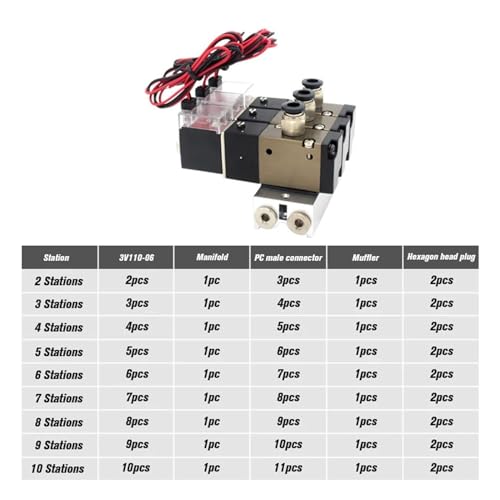 Électrovanne 3V110-06-NO normalement ouverte distributeur pneumatique 3 ports