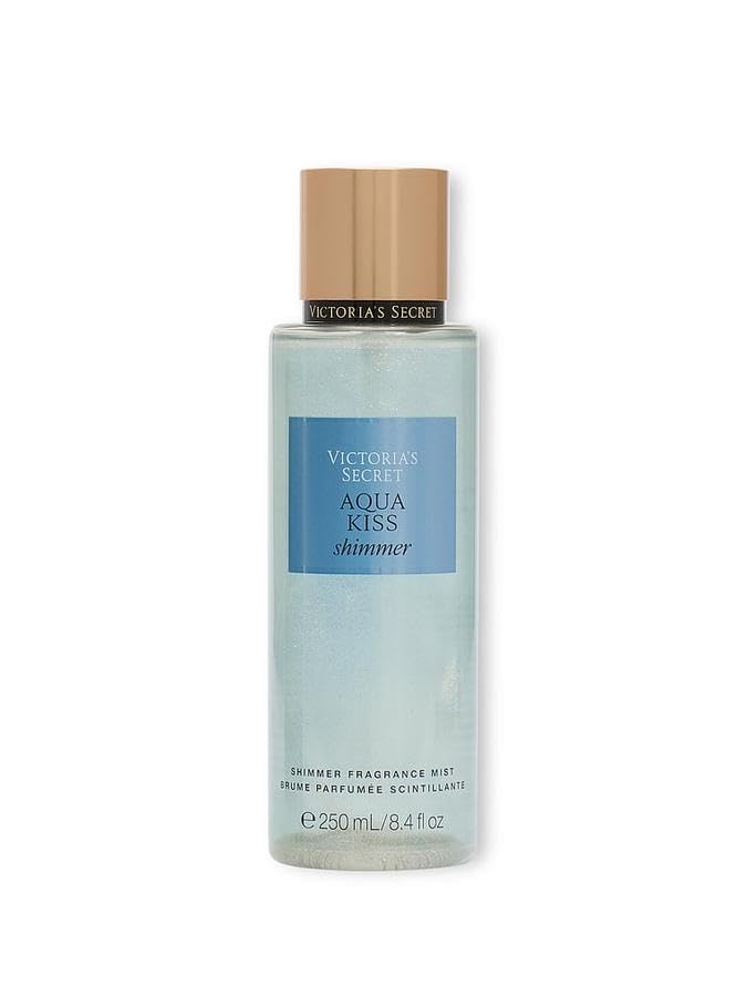 Victoria Secret Aqua Kiss Shimmer Eau De Parfum Glitter 250ml Fresh Floral Fruity Fragrance Body Mist Long Lasting Scent For Women Hydrating Glow Perfume Spray-image-0