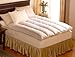 Pacific Coast 230 Thread Count Cotton Baffle Channel Euro Rest Queen Feather Bed, 60 x 80-Inches