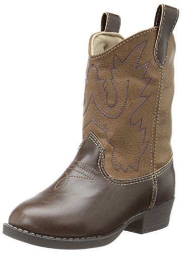 Baby Deer Pointed Toe Western Boot, Brown, 09
