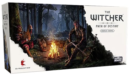 Go on Board, The Witcher : Chemin du Destin - Acrylic Tokens - Jeu de connaisseurs - 1 à 5 Joueurs - À partir de 14 Ans et Plus - 45 à 90 Minutes - Allemand - Multilingue