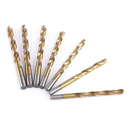 Twist Drill Bit, 19Pcs High Speed Steel Hss Titanium Coated Twist Drill Bit Set 1-10Mm Straight Shank For Drilling Harder Metals Stainless Chrome Aluminum Cast Iron #TOP4