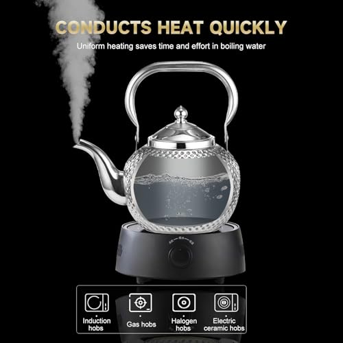 Théière induction 1,2L en acier : finis les résidus de thé - 7