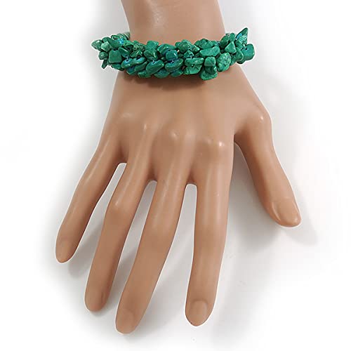 Collar de piedra semipreciosa hipoalergénico con pendientes de aro 4