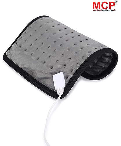 Image of MCP Healthcare Velvet Heat Therapy Electric Heating Pad: Targeted Pain Relief for Aches & Pains - Auto Temp Control, Plush Cover, Fast Recovery - The Ultimate Solution