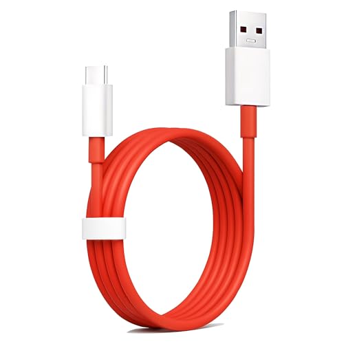 One Plus Fast 80W Original USB Type C Data Sync Fast Charging Charger Cable for One Plus 13,13s,13r,12,12r,11,11r,10,10r,10t,10pro,9,9rt,9r,9pro,8,8t,7t,7pro,Nord 5,CE5,CE4,CE3,CE2lite,4,3,2,2T