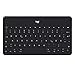 Logitech Keys-To-Go Tastiera Wireless Bluetooth Per iPhone, iPad, Apple TV, Sottile, Leggera, Tasti Scelta Rapida, Layout ‎Tedesco QWERTZ, Nero