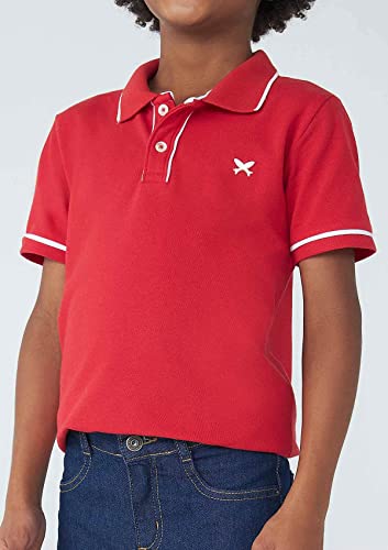 Camisa Polo Básica Menino De Algodão Com Bordado