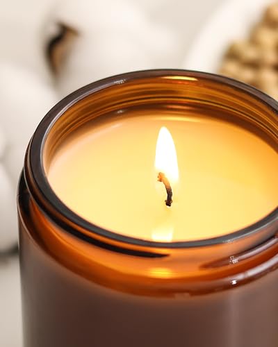 Image of AOOVOO Candles Set - 6PC Scented Candles, Soy Candle, Aromatherapy Candle, Soy Wax Candle, Candle for Home Scented, Velvety Rose /Fresh Cedar /Earthy Patchouli /Woody Jasmine /Warm Mahogany /Creamy Fig