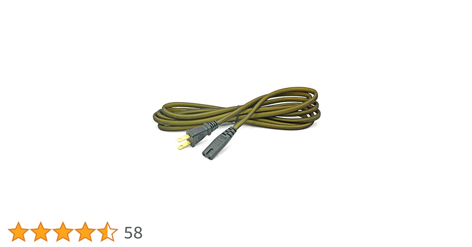 完全非メッキ　メガネケーブル　pro cable プロケーブル　 電源ケーブル★ Amazon | プロケーブル 非メッキ メガネ電源ケーブル【ケーブル