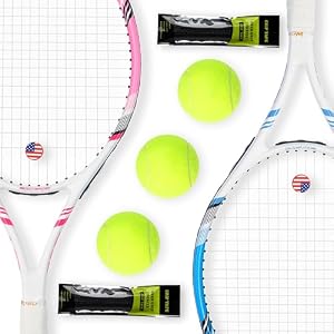 Woed Batens Speed Tennisschläger Set Rosa-Blau