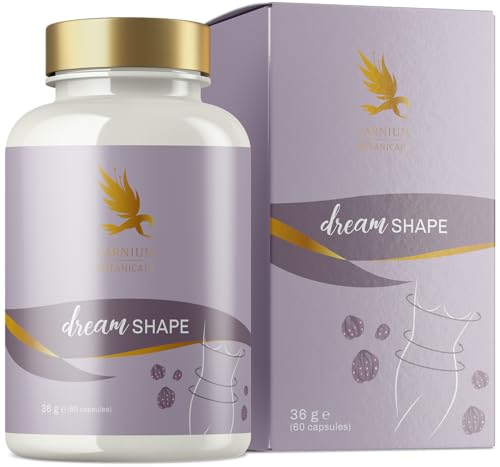 Carnium Botanicals Dream Shape – Vitamina B6 & L-Carnitina con Vitamina B3 – Fórmula nocturna con polvo MCT – Sin cafeína – 60 cápsulas